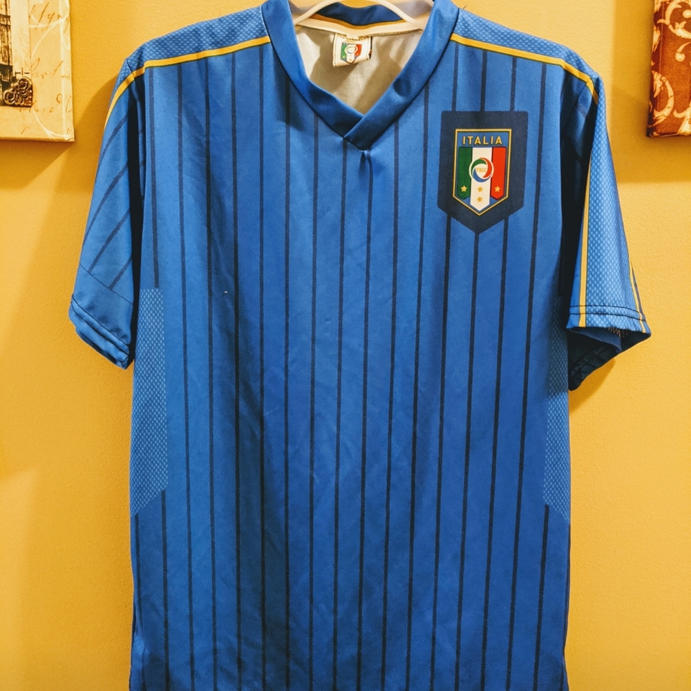 Gently Used FIGC Authentic Italia Home Shirt Sz S